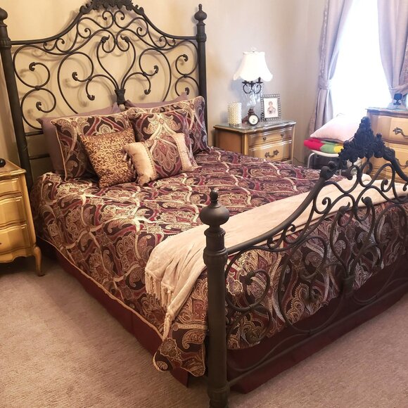 Croscill Classics Julius 6 Piece Burgundy Comforter Set - Picture 3 of 5